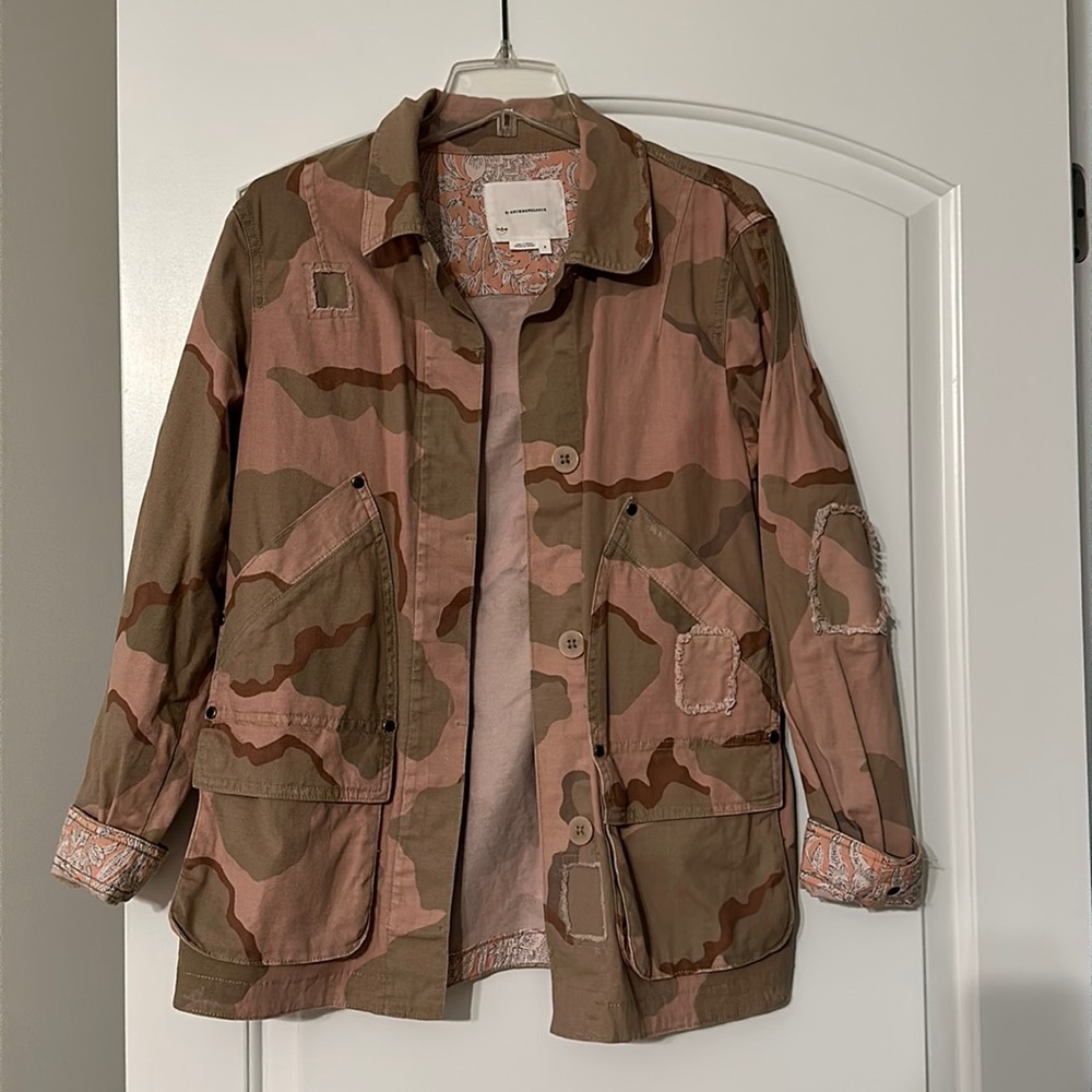 Anthropologie camo jacket - small